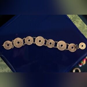 WW2 Trench art French Coin Bracelet 💯